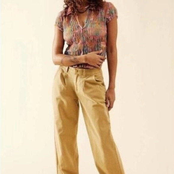 NWOT Free People Multicolor Julie Printed Lace Top OB1470182 size XS - Picture 3 of 3